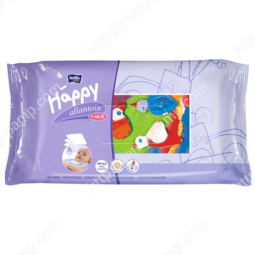 Детские влажные салфетки Bella Baby Happy с витамином Е для ухода за кожей младенцев 64 шт 5900516421120 #11